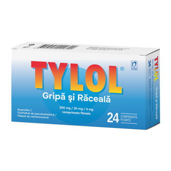 cumpără Tylol Gripă și răceală (200mg/30mg/4mg) comp.film. N24 în Chișinău 