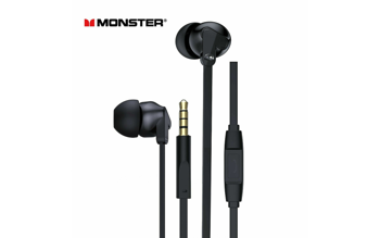 Monster Earphones 3.5mm Rave V1, Black 