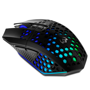 Wireless Gaming Mouse SVEN RX-G940W, 800-3600 dpi, 7 buttons, Silent, RGB, 600mAh, 98g.,Black 