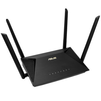 ASUS RT-AX53U, AX1800 Dual Band WiFi 6 (802.11ax) Gigabit Router, dual-band 2.4GHz/5GHz at up to super-fast 1800Mbps , WAN:1xRJ45 LAN: 4xRJ45 10/100/1000, 3G/4G, Firewall, USB 2.0 (router wireless WiFi/беспроводной WiFi роутер)