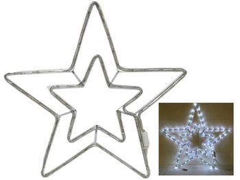 Фигура световая "Звезда" 69LED 54cm, белый цвет 
