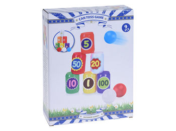 Игра "Can Toss выбей банки" 6 банок, 3мяча 