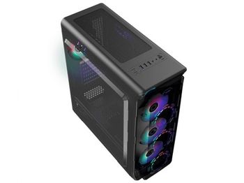 купить Case ATX GAMEMAX StarLight FRGB, w/o PSU, 4x120mm RGB fans,Fan controller,Transparent, USB3.0, Black в Кишинёве 