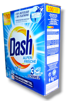 Detergent pudră Dash Alpen Frische, 100 spălări 6kg 