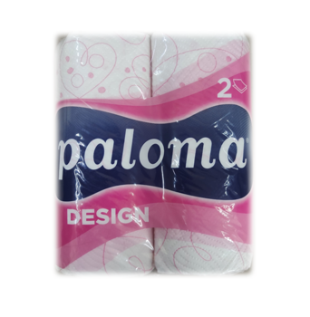 Бумажные полотенца Paloma, 2 слоя, 2 рулонов 