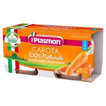 cumpără Plasmon Piure  cu morcovi ,+4 luni 2x80 g în Chișinău 