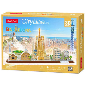 купить CubicFun пазл 3D City Line Barcelona в Кишинёве 