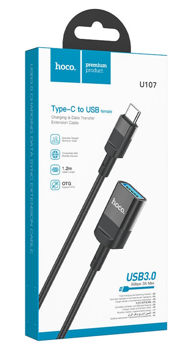 Hoco U107 Type-C male to USB female USB3.0 charging data sync  extension cable 