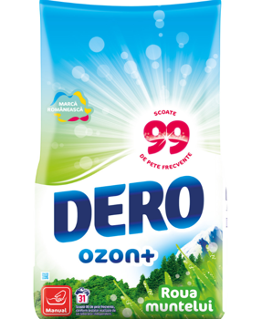 купить Стиральный порошок Dero Ручной Ozon+  Roua Muntelui 1.4 кг. (31 стирок) в Кишинёве 