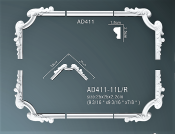 AD411-11 L/R (25 x 25 x 2.2cm.) 