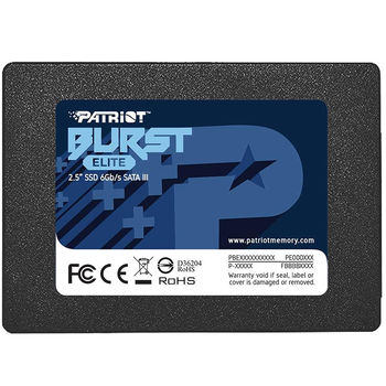 Внутрений высокоскоростной накопитель 240GB SSD 2.5" Patriot Burst Elite PBE240GS25SSDR, 7mm, Read 450MB/s, Write 320MB/s, SATA III 6.0 Gbps (solid state drive intern SSD/Внутрений высокоскоростной накопитель SSD)