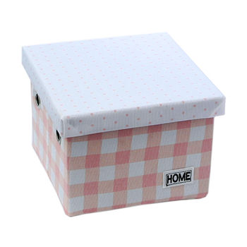 купить Ящик для хранения с крышкой для домашнего использования розового цвета в Кишинёве 