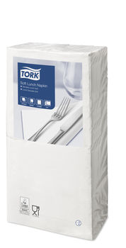 Столовые салфетки, 3str, 33x33, 150шт, Белый, Advansed 