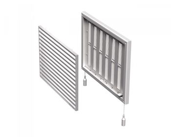 cumpără Grila ventilatie plastic patrata 299 x 299 mm cu cordon, reglabila MV 170rs  VENTS în Chișinău 