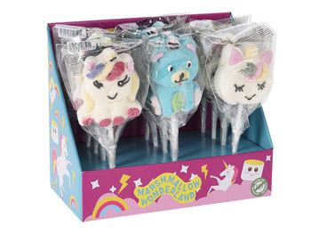 Marshmallow pe betisor Unicorn pops 35gr 