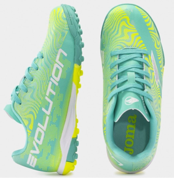 Ghete de fotbal JOMA - EVOLUTION JR 2415 TURQUOISE TURF 