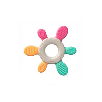 "Baby-Nova" Игрушка для прорезывания зубов, Baby's First Teether, 3 месяца+, силиконовые компоненты, без BPA, 1 шт. (31154) 