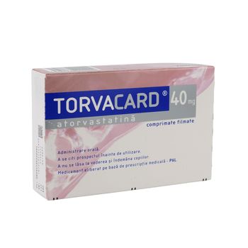 cumpără Torvacard 40mg comp. film. N10x3 în Chișinău 