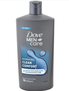 Dove Men +Care, Gel de Duş Clean Confort, 700ml 