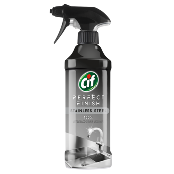 Spray pentru curățarea suprafețelor din inox Cif Perfect Finish, 435 ml 