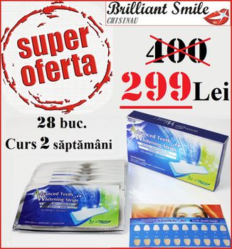 Benzi pentru Albire Advanced Teeth Whitening Strips 