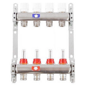 cumpără Distribuitor cu debitmetru inox complet D. 1" x 3/4"  4 cai PN6  ITAP în Chișinău 