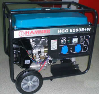 Электрогенератор Hammer HGG 6200E+W 