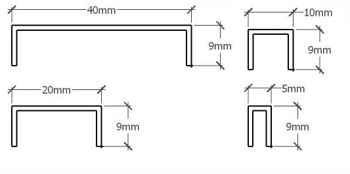 Profil Inox pentru gresie U-5-2440-GOLD-MI 0.5x240cm 