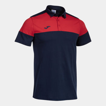 FINAL SALE - Tricou POLO JOMA - CREW V SHORT SLEEVE POLO NAVY RED 