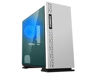 купить Case mATX GAMEMAX EXPEDITION, w/o PSU,1x120mm, Blue LED, USB3.0, Acrylic Window, White в Кишинёве 