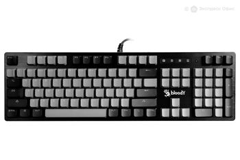Gaming Keyboard Bloody B828N, Mechanical, Optical Blue Sw, Spill Resistant, Backlit, Grey/Black 