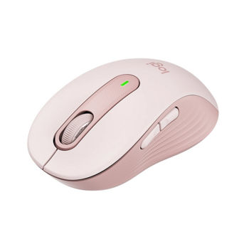 Wireless Mouse Logitech M650 L Signature, Optical, 400-4000 dpi, 5 buttons, 1xAA, 2.4GHz/BT, Rose 