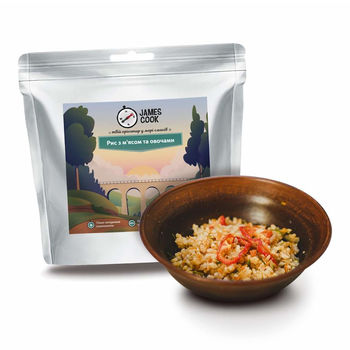 купить Еда походная Каша рисовая с овощами и мясом James Cook, 0026 в Кишинёве 