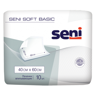 Pelinci de unică folosință Seni Basics Soft, 40x60 cm, 10 buc. 