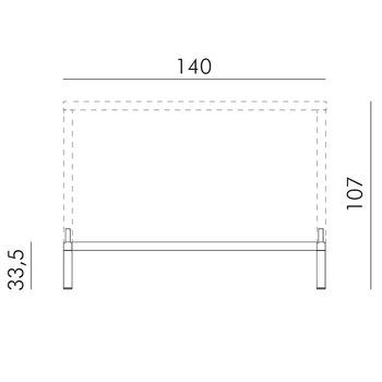 Комплект для увеличения высоты стола Nardi KIT CUBE 140x80 HIGH vern. caffe 46957.05.000 (Комплект для увеличения высоты стола Nardi CUBE 140x80)