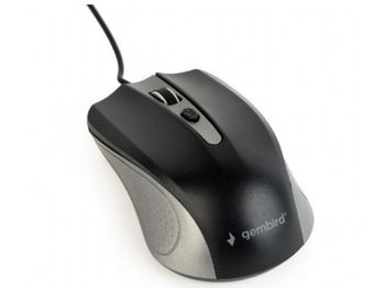 купить Mouse Gembird MUS-4B-01-GB, Optical, 800-1200 dpi, 4 buttons, Ambidextrous, Spacegrey/Black, USB в Кишинёве 