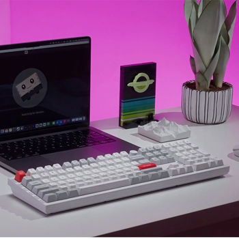 Tastatura Keychron Q6 Pro QMK/VIA Wireless Custom Full-Metal Mechanical Keyboard (Q6P-P1) Shell White, Full Size layout, Knob, RGB Backlight, Keychron K pro Mechanical Red Switch, Hot-Swap, Bluetooth, USB Type-C, gamer (tastatura/клавиатура)