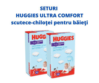 cumpără 1 Set 2 pachete scutece-chiloţel Huggies pentru băieţel 3 (7-11 kg), 2x58 buc. în Chișinău 