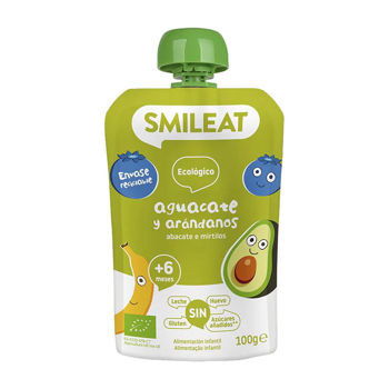 cumpără Smileat Pouch organic din avocado și afine +6 luni, 100gr. în Chișinău 