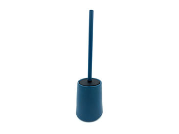 Perie WC cu suport Tendance Solid Color albastru, polirasină 