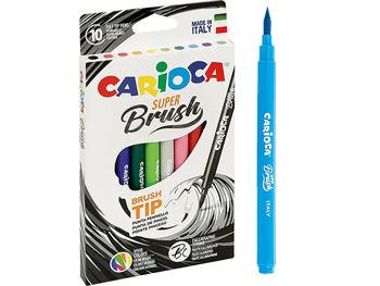 Set carioci Carioca Brush 10buc 