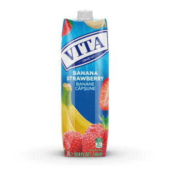 Vita nectar banan-capșuna 1 L 