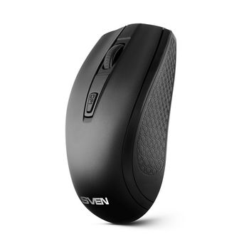 Wireless Mouse SVEN RX-220W, Optical, 800-1600 dpi, 4 buttons, Ambidextrous, Black 