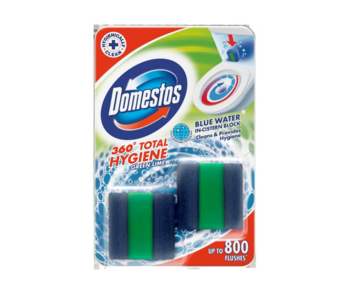 купить Кубики для бачка Domestos Total Hygiene Block Lime, 2 шт x 50 г в Кишинёве 