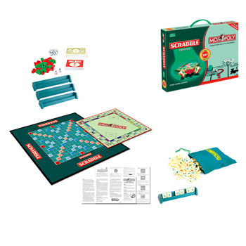 Joc de masa 2-in-1 "Scrabble & Monopoly" 42х31х5 cm 54565 (10349) 