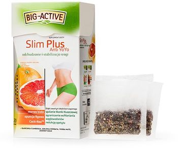 Ceai Big Active Slim Plus Anti Yo Yo, 20 plicuri 