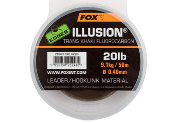 Шок-лидер флюорокарбоновый FOX EDGES™ Illusion® - Trans Khaki 0.40mm 