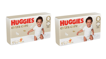 Набор 2 уп. x Huggies Extra Care Mega  4  (8-16 kg)  60шт 