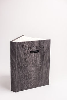 Скетчбук Малевичъ для графики GrafArt, Dark Wood, 150 гм, 14,5x19 см, 80л 