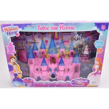 Căsuță pentru păpuși Richi 58517 castel in set cu accesorii